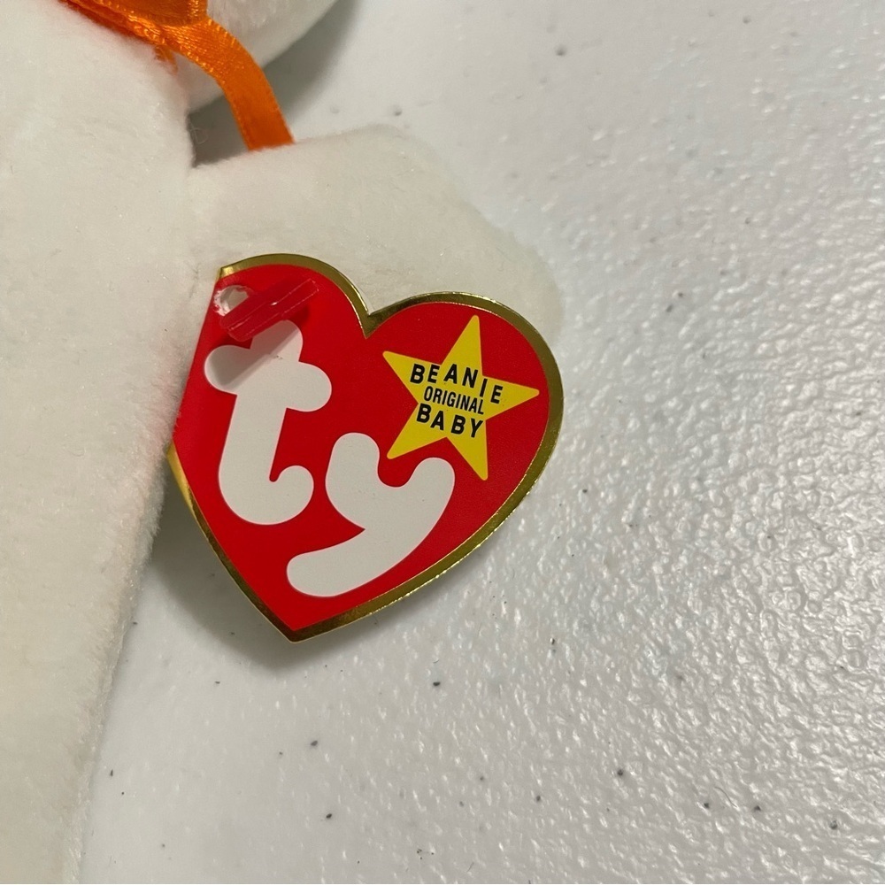 Ty Beanie Baby Spooky the Ghost 1995 PVC Pellets 4090 Rare Halloween Collectible - Picture 10 of 12